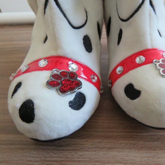 IRREGULAR CHOICE Dalmatian Pooch Perfect High Heel Boots Whimsy - Size US 5.5 - Picture 8 of 16